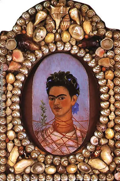 Ovales Selbstporträt Frida Kahlo